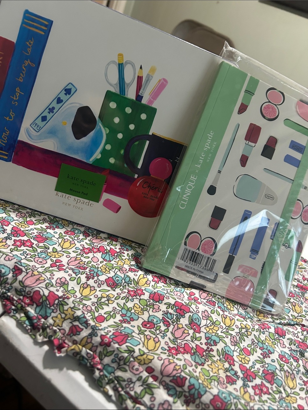 NWT Kate ♠️ Spade Mouse Pad and Clinique/Kate Colab journal